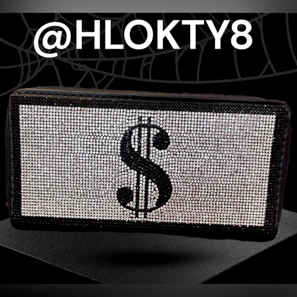 NWT BLING FULL ZIP WALLET - Picture 2 of 3